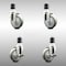Service Caster 4 Inch 316SS Gray Poly Swivel 1-3/4 Inch Expanding Stem Caster Brake SCC, 2PK SCC-SS316EX20S414-PPUB-2-TLB-2-134 - alternate 1